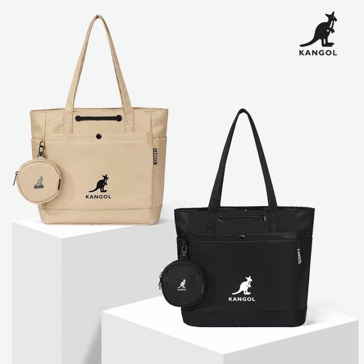 counter-discount-korean-authentic-kangol-kangaroo-tote-bag-female-large-capacity-postgraduate-entrance-examination-bag-computer-shoulder-bag