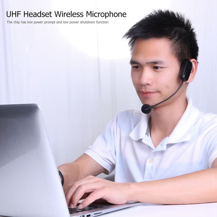 uhf-630-696-mhz-wireless-headset-capacitive-microphone-with-receiver-for-speakers-teaching-meeting-singing