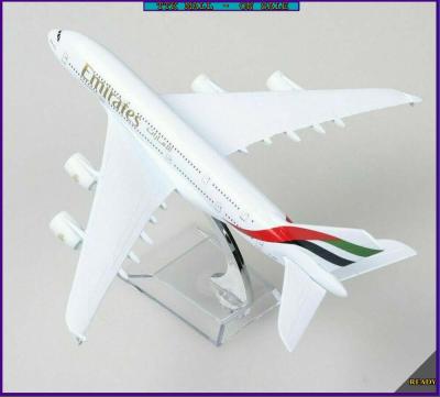 1PCS SHIPPING Air Emirates A380 Airlines Airplane Model Model M6-039 380 Plane Airways Metal Alloy Stand 16cm Aircraft w Airbus X8R5