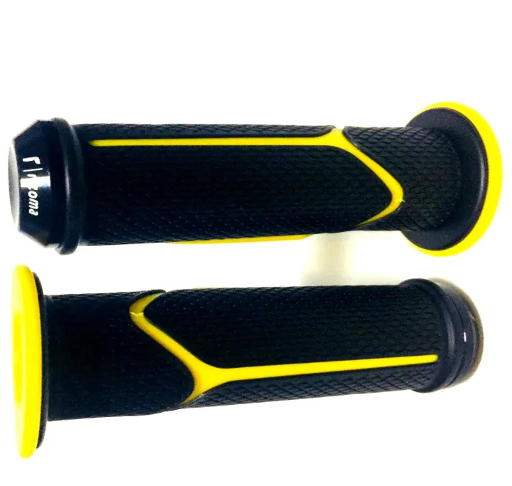 Motorcycle Rubber Gel Universal Handle Bar Grip (Yellow) Lazada PH