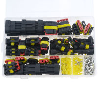 352PCSBOX AMP 1.5 Car Waterproof Connectors 1P 2P 3P 4Pin 26 Sets Car Electrical Wire Connector Plug Truck Harness 300V 12A