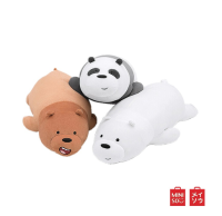 MINISO ตุ๊กตาหมีWe Bare Bears (แบบนอน) 54 cm (รบกวนแชทก่อนสั่งนะคะ สินค้าออกไว สต๊อกเดียวกับหน้าร้าน)