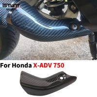 For Honda X-Adv750 Adv 750 Motorcycle Exhaust System Link Pipe Carbon Fiber Connection Pipe Heat Shield Cover Guard Anti-Scald