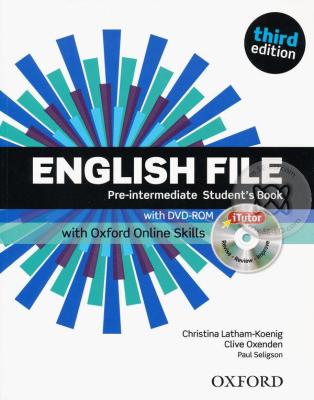 Bundanjai (หนังสือคู่มือเรียนสอบ) English File 3rd ED Pre Intermediate Student s Book iTutor and Online Skills Practice (P)