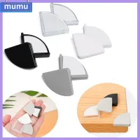 MUMU 4PCS เด็ก โต๊ะ ความปลอดภัยของเด็ก ตัวป้องกันมุมโต๊ะ การป้องกันขอบ แถบป้องกันการชนกัน ยามเข้ามุม