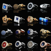 High End ยี่ห้อแฟชั่นผู้ชาย Mage เสื้อ Cufflinks คุณภาพสูงคริสตัล Zircon Cufflinks ขายส่งขายปลีก