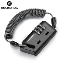 ROCKBROS New Portable Password Helmet Lock 3 Digit Code Door Locker Motorcycle Bike Anti-theft Cable Lock Bicycle Accessories Locks