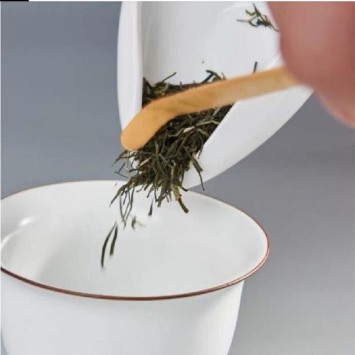 coffee-beans-dose-trays-white-smooth-porcelain-teaspoon-tea-separator-vessel-tea-set-tools-coffee-bean-tea-spoon-shovel-soda-tea