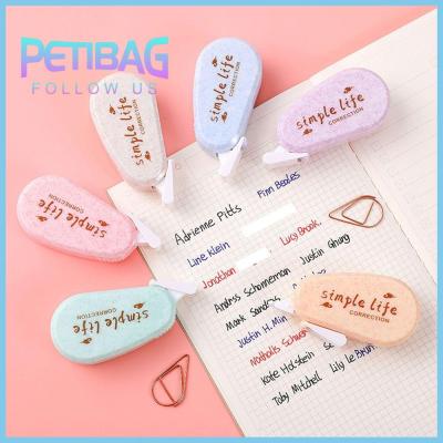 PETIBAG มินิมินิ เครื่องเขียนสร้างสรรค์ น่ารักน่ารักๆ ของขวัญส่งเสริมการขาย เทปกาวติด เครื่องมือแก้ไขแก้ไข โปร่งใสว่างเปล่า เทปลบคำผิด