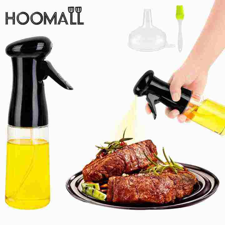 Hoomall 100/150/210/610ml Olive Oil Mist Sprayer + Funnel + Silicone