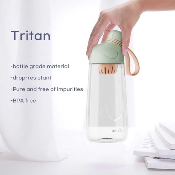 tritan-น่ารักขวดน้ำสำหรับสาวๆ600มิลลิลิตรกีฬาเครื่องดื่มขวดขวดน้ำแบบพกพาจัดส่งฟรี-bpa-ฟรีกาแฟนมชาขวด