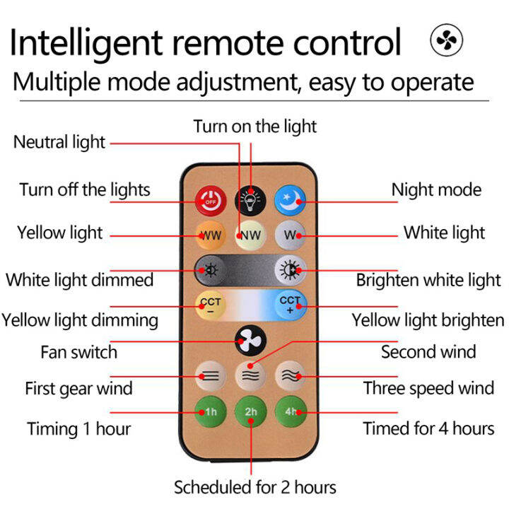 hot-3in1-30w-พัดลมเพดานโคมไฟ-e27-converter-ฐานรีโมทคอนลสำหรับห้องนอน-living-home-silent-ac85-265v