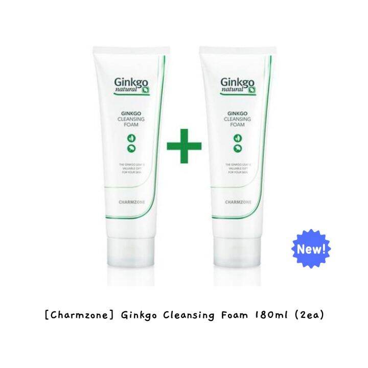 [Charmzone] Ginkgo Cleansing Foam 180ml (2ea) / kbeauty Lazada PH