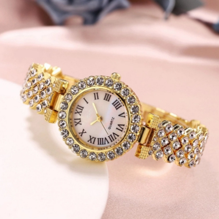 นาฬิกาเพชรนาฬิกาสุภาพสตรีสุดหรูสุภาพสตรีแบรนด์ผู้หญิงสร้อยข้อมือนาฬิกาข้อมือ-นาฬิกาข้อมือ