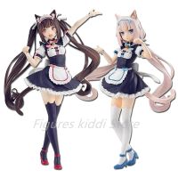 20CM Cat Maid Anime NEKOPARA Figure Chocolates Vanilla Cute Girl Standing Model PVC Static Child Toys Collectible Gift Pop Doll