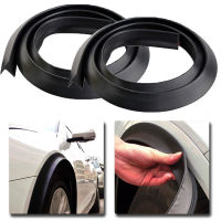 2pcs 1.5m Car External Wheel Eyebrow Rubber Anti-Collision Strip Car Wheel Fender Extension Moulding Flares Trim Strip Edge