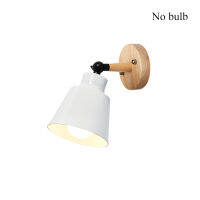 PHYVAL Wood Lamp Bedroom 10mm Wooden base Wall Lamp With Plug Macaron Modern Wall Sconce For Liviing Room