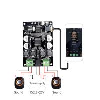 บอร์ดเครื่องเสียงขยายเสียงตัวรับสัญญาณบลูทูธ Tda7492p Vhm-307 25W * 2ลำโพงเครื่องขยายเสียงขนาดเล็กดัดแปลงเพลง Diy ช่องคู่