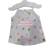 Áo hai dây bé gái thun cotton nhiều hoạ tiết siêu cưng vải mềm mát co giãn