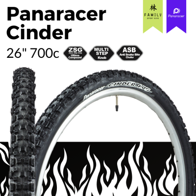 [ผ่อน 0%]ยางนอกจักรยานเสือภูเขา Panaracer Cinder Made in Japan 26" 700c