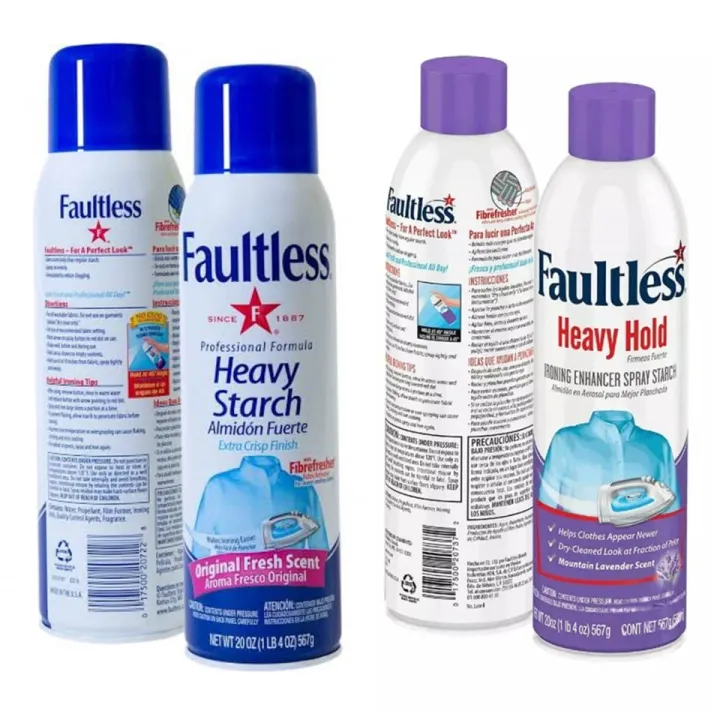 Faultless Heavy Hold Ironing Enhance Spray Starch Lavender Scent 567g