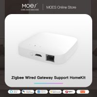 MOES Smart Zigbee Hub ทำงานร่วมกับ Homokit สายเกตเวย์รีโมทคอนโทรลอัจฉริยะบ้านสะพานเสียงสวิตช์ควบคุมผ่านwifi Siri