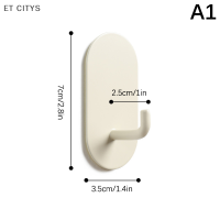 ET CITYS ตะขอแขวนติดผนังมีกาวติดประตูเสื้อโค้ทแขวนเสื้อคลุมห้องน้ำฮาร์ดแวร์ชั้นวางของในห้องครัวชั้นวางของกระเป๋าตะขอสำหรับแขวน