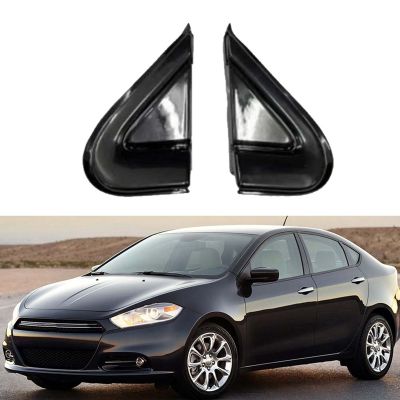 Car Chrome Front Window Triangle Plate Triangle Garnish Cover Panel Replacement Accessories for Dodge Dart 2012-2016 68083130AD 68083131AD