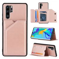 Philander SHOP เคสโทรศัพท์หนัง Pu สำหรับ Huawei P30 Pro P40ฝาครอบกรอบ TPU บาง,เคสขาตั้งช่องเสียบบัตรกระเป๋าสตางค์สำหรับ Huawei P Smart Z Y9 Prime 2019