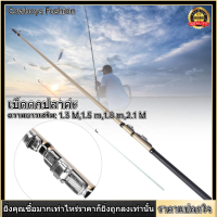 กล่องส่องแบบยืดหดได้เบ็ดตกปลาน้ำแข็งน้ำจืดตกปลาไฟเบอร์กลาสเบ็ดตกปลาพกพา Travel Fishing Rod Rod กระเป๋า