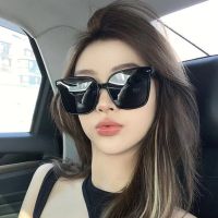 Cabecade New GM Sunglasses Women S Large Frame Show Thin Plain Sunglasses Men S Trend Korean Street Shooting