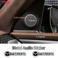 【Limited Time Offer】 Mazda Fashionable 3D Aluminum Metal Audio Sticker Car Decoration Accessories for Cx 5 3 2 Cx 8 Cx 3 Cx 30 6 Bt 50 Mx 5 5 Rx8