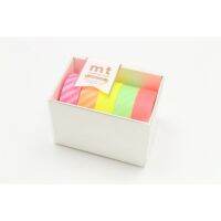 mt masking tape mt gift box neon2 (MT05G006) / เทปตกแต่งวาชิ เซ็ต 5 ม้วน โทนสี neon2 แบรนด์ mt masking tape ประเทศญี่ปุ่น