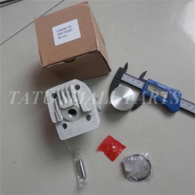 ชุดกระบอก FS280 40มม. สำหรับ STIHL FS290 &amp; เพิ่มเติม2จังหวะ TRIMMER W ZYLINDER PISTON RING PIN CLIPS Assembly. #4119 020 1207