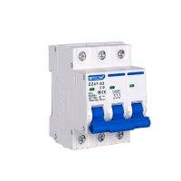 DZ47 1-4 Pole 3A/6A/10A/16A/20A/32A/40A/50A/63A 400V C Type Mini Circuit Breaker MCB 35mm Din Rail Mount Breaking Capacity