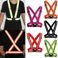 1PCS Elastic Traffic Night Work Security Running Cycling Safety Reflective Camouflage Vest Visibility Adjustable Strap Device