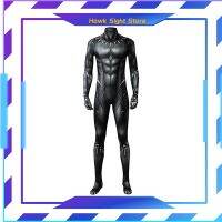 Hawk Sight Store Black Panther: ชุดตัวต่อเลโก้นินจากล้ามเนื้อสีดำชุดคอสเพลย์ฮัลโลวีน Zentai Jumpsuit