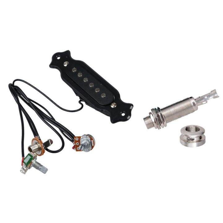End Pin Output Jack For Bass & Acoustic Electric Guitar, Brass Stereo