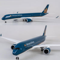 Vietnam Airlines Airbus A350 Airplane Model with LED Light (Touch or Sound Control) Plane for Decoration