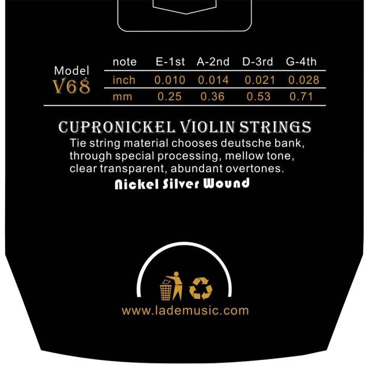 v68-multiple-colors-violin-strings-e-a-d-g-wound-for-4-4-3-4-1-2-1-4-music-accessories