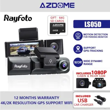 AZDOME M550 64GB 3 Lens 3 Channel 4K Dash Camera for sale online