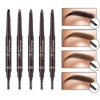 5 Colors 2 in 1 Auto rotating Eyebrow Pencil Double headed Waterproof Precision Eyebrow Pencil Microblade Tattoo Pen Makeup Tool