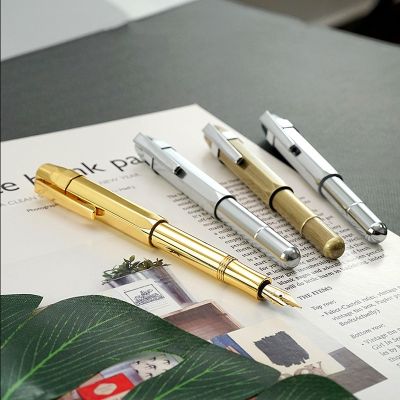 ZZOOI High Quality heavy Classical Fountain High-grade Business Pen Metal Vintage Signature Fountain Pen School Supplies