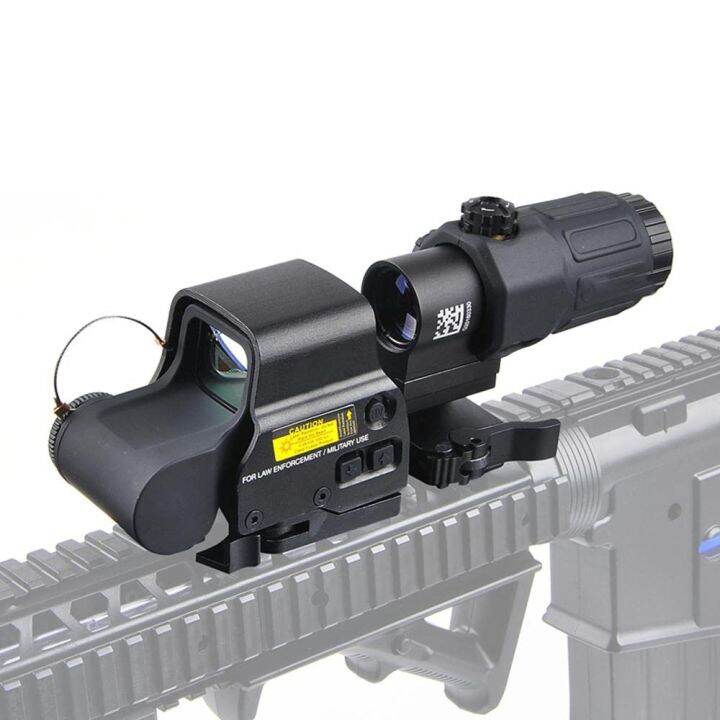 558 Holographic Sights + 3X Magnifier Combo Airsoft Green&Red dot Sight