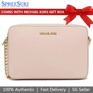 Michael Kors Michael Logo Jet Set Small Coin Purse In Gift Box In  Vanilla,cream | ModeSens