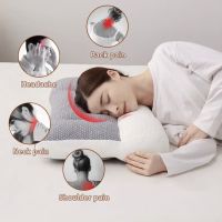 Japanese Type Soybean Fiber Pillow Reverse Traction Cervical Vertebra Repair Pillow Pillow Core Neck Protection Pillow