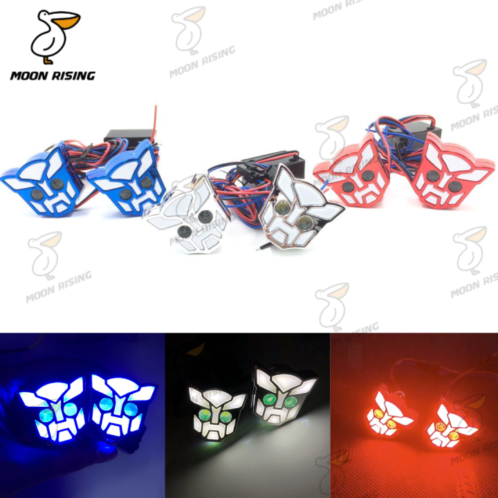 TRANSFORMERS LED LIGHT STROBE LIGHT 1 PAIR MOTORCYCLE TRANSFORMER [MOON