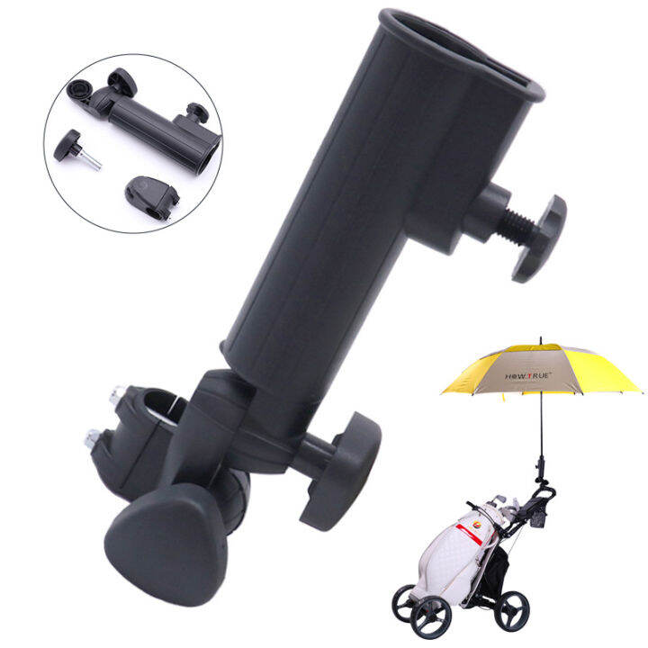 Golf Trolley Universal Umbrella Base 3 Wheel Golf Push Cart Umbrella