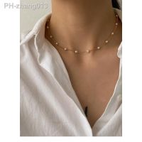 European and American jewelry color-preserving small pearl necklace women light luxury small brands versatile temperament wearin