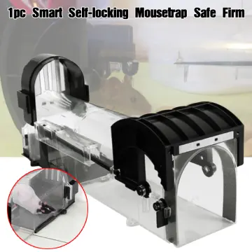 1Pc Smart Self-locking Mousetrap Safe Firm Transparent Household